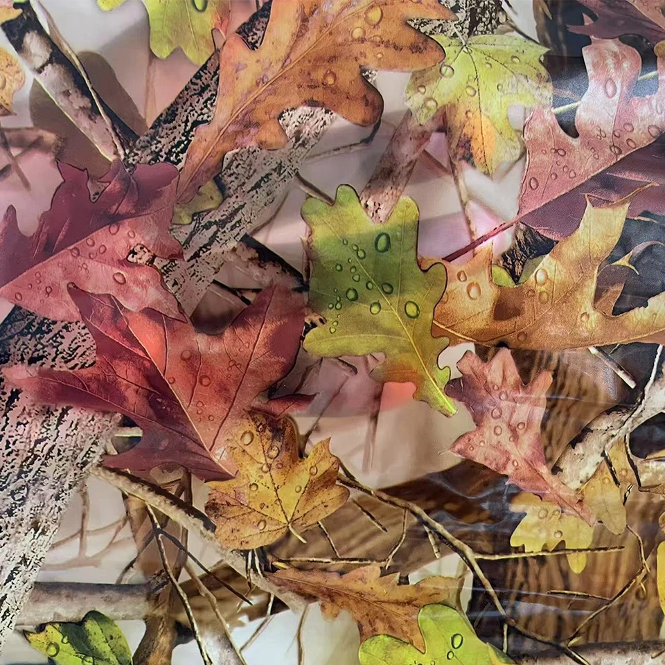 Camouflage Hydro Dip Film 0.5M Wide - Army Leaf & Autumn Maple PVA Water Transfer Vinyl for Home/Car DIY 0.5cm*2M 178