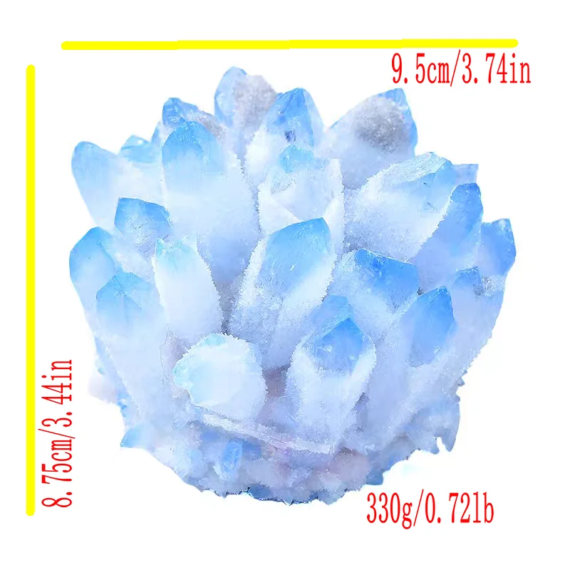 

Natural Blue Crystal Cluster, healing energy degaussing crystal purification living room desk accessories