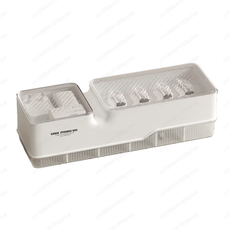 Multifunctional Data Cable Organizer Box Charging Cable & Phone Plug Storage Desktop Wire Management Holder