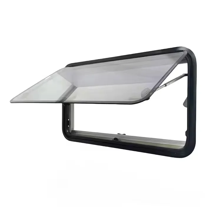 Whole Sale 700*400mm Round Corner Utility Trailer Side Window For RV Caravan Trailer Motorhome Replacement With Blind