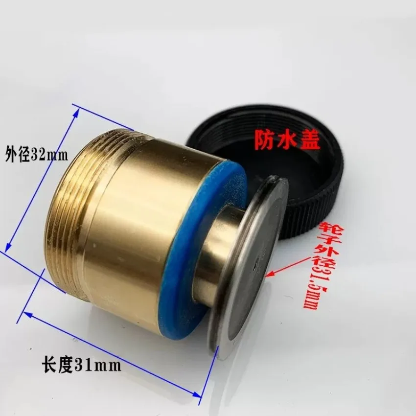 1PC Wire Cut Parts Copper Pulley Roller 077 OD32*Length 31mm Brass Seat Guide Wheel Assembly for WEDM Machine