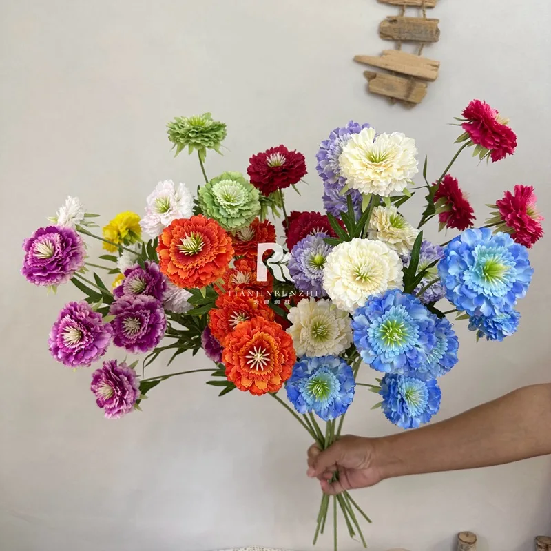 

6-х сосновый кордицепс, тысяча слоев пиона, имитация цветочной сцены ручной работы, цветочное мягкое украшение для свадьбы