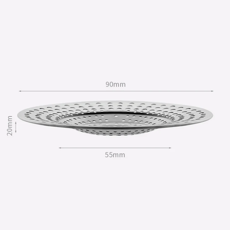 Stainless Steel Floor Drains Kitchen Food Slag Bathroom Mesh Sink Filter Strainer Hair Catcher Stopper Home Metal Drain Plugs