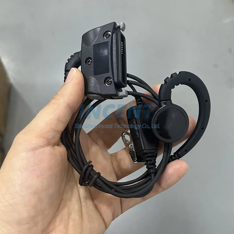 1 قطعة C شكل الأذن هوك سماعة سماعة سماعة المتكلم هيئة التصنيع العسكري PTT لراديو ايرباص EADS THR880i