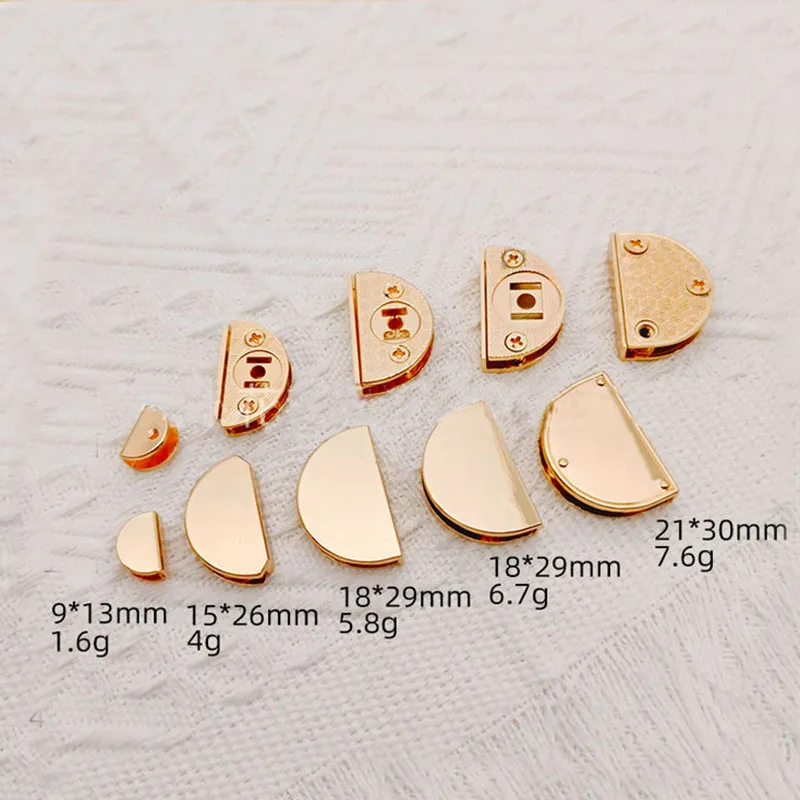 35-28mm半円形バッグブランケテールクリップ装飾用マグネットバックルロック、財布ハンドバッグdiyハードウェア縫製アクセサリー用
