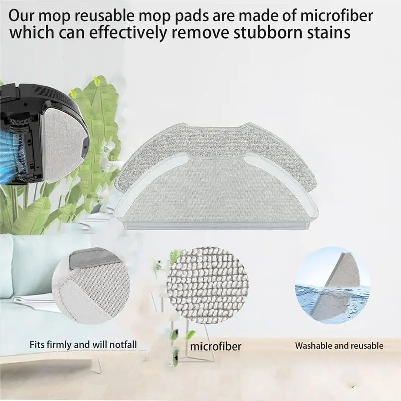 Simple Replacement Rags Fit For AIRROBO T20+ Robot Vacuum Parts Accessories Mop Washcloth