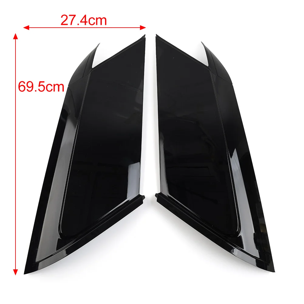 1Pair Glossy Black Car Rear Outside D Pillar Finish Molding Trim Left & Right For Land Rover Range Rover Sport 2014-2022