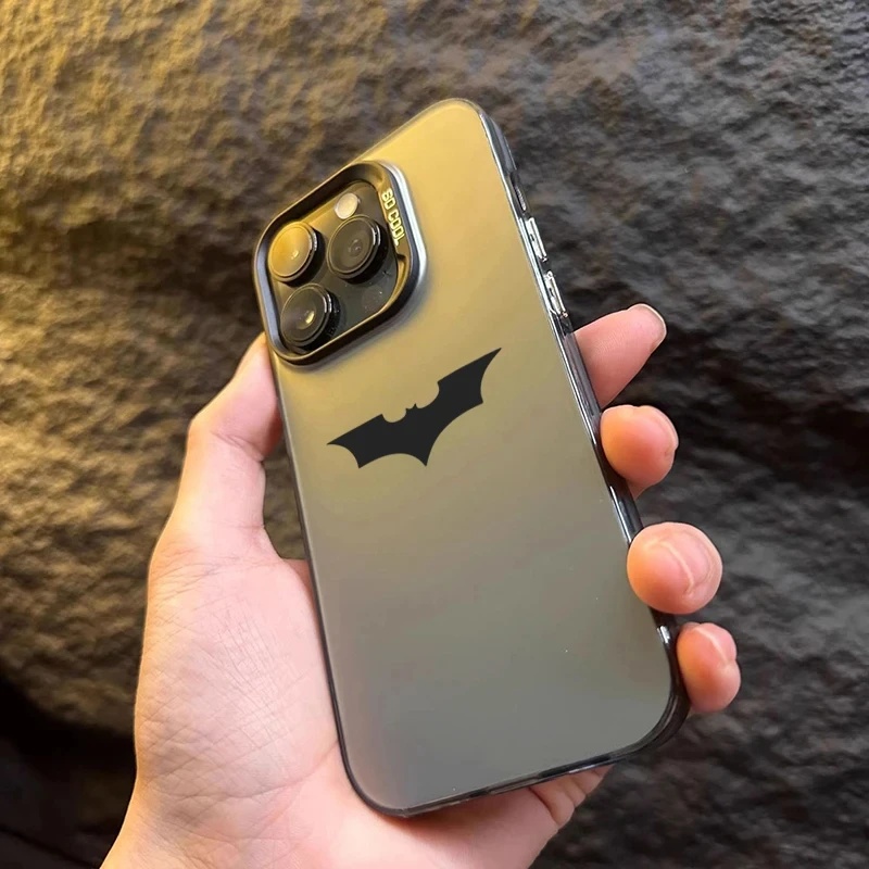 Cool Cute Funny Batmans Logo Phone Case For iPhone 16 15 14 13 12 11 mini Pro Max X XR XSMAX 8 7 Plus Anti Fall Matte Back Cover