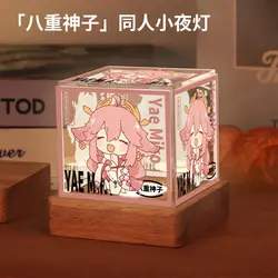 Anime Genshin Impact Xiao Zhongli Yae Miko Cosplay Nightlight decoration Ambitus Gift