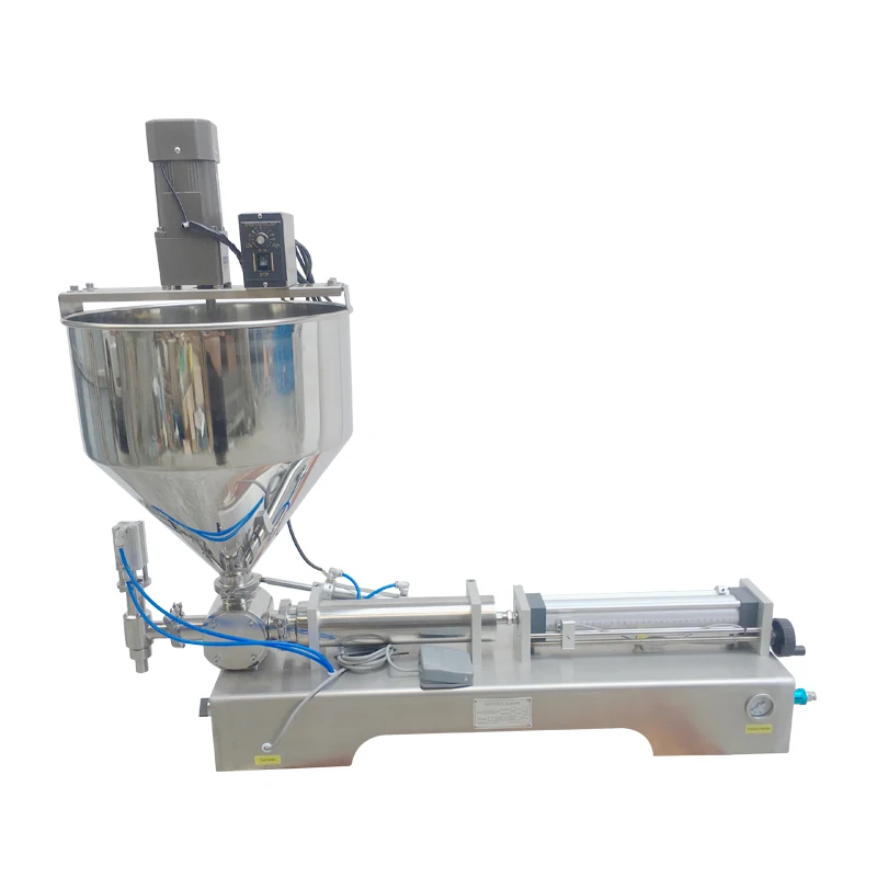 Horizontal mixing paste filling machine, tomato salad sesame paste filling