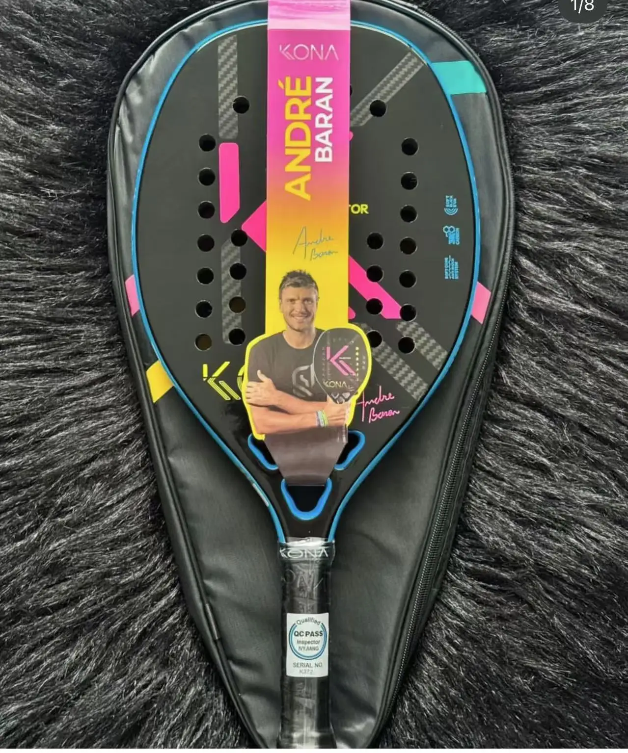 New Beach tennis rackets 3k 12k 15k 18k  Carbon fiberhigh quality carbon fiber outdoor sports racket  racket with bag