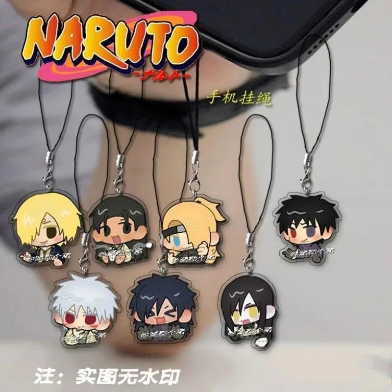 NARUTO Anime cordón para teléfono móvil Uzumaki Naruto Diy Accesorios creativos para funda de teléfono amigo niños cumpleaños regalos exquisitos juguete