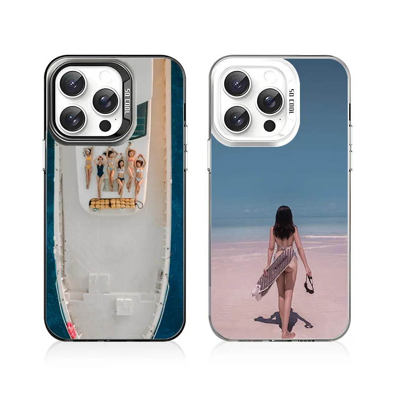 حافظة صور مخصصة على شاطئ البحر لهاتف آيفون 16 15 14 13 12 11 Pro Xs Max Mini 16e XR 7 8 Plus SE 2020 2022 غطاء شخصي