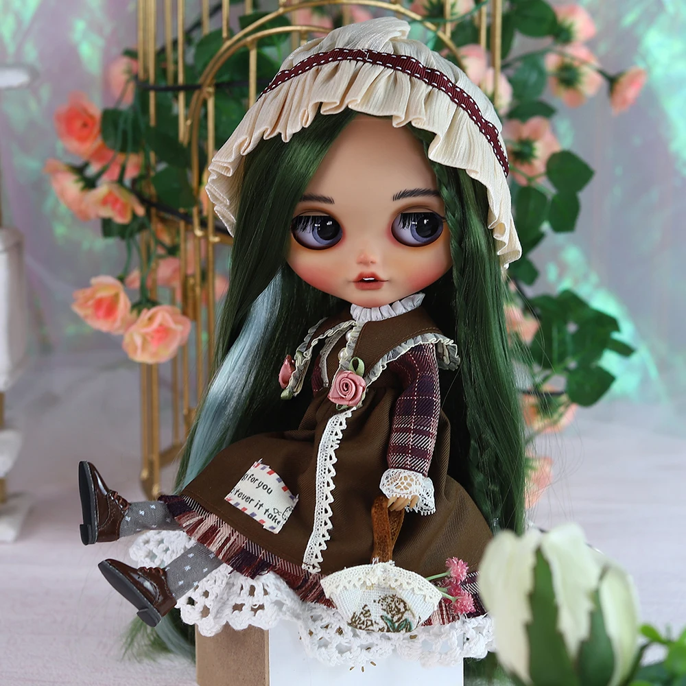 Icy Dbs Blyth Pop 1/6 Joint 30Cm Handgeschilderde Set Pop Tan Skin Bjd Speelgoed Mode Cadeau