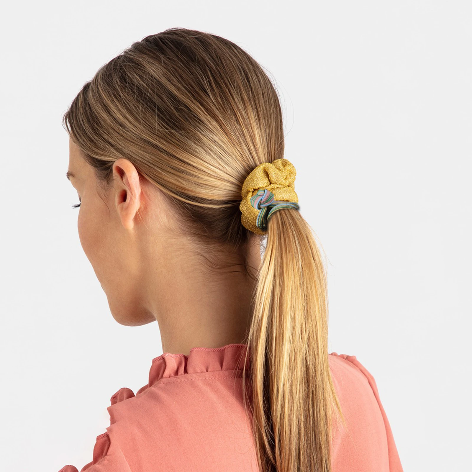 

4 Pcs High Elasticity Hair Durable Spiral Rope Fabric Ties Girls Ponytail Holder Cloth Accessories Hair Care Styling