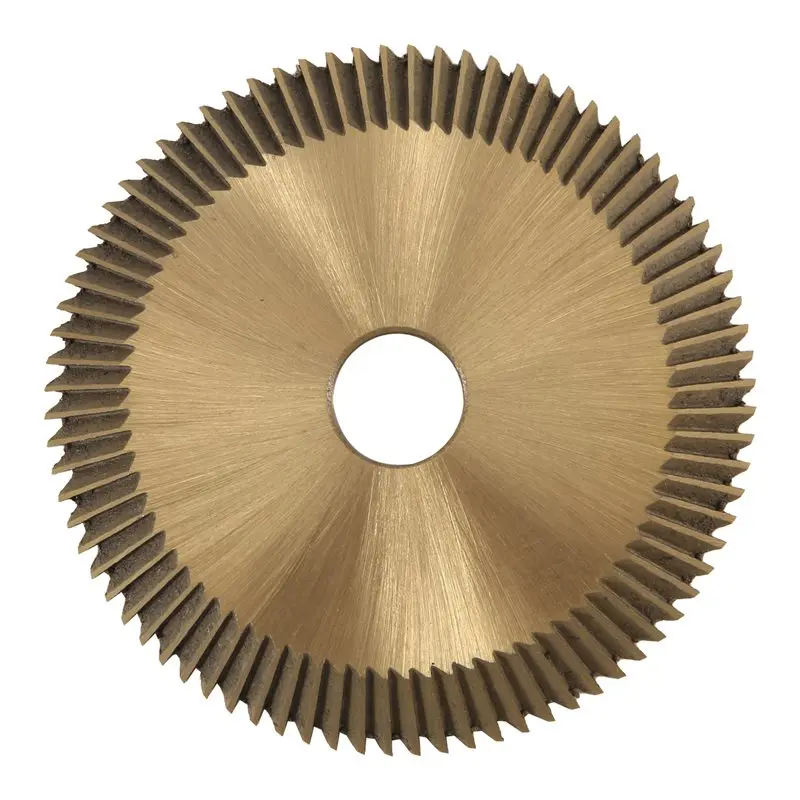 [NEWA08R】 1Pc Titanium Coated Key Machine Cutter 70X7.3X12.7Mm 80T Hss Key Duplicate Machine Saw Blade For Cutting Keys Locksmit