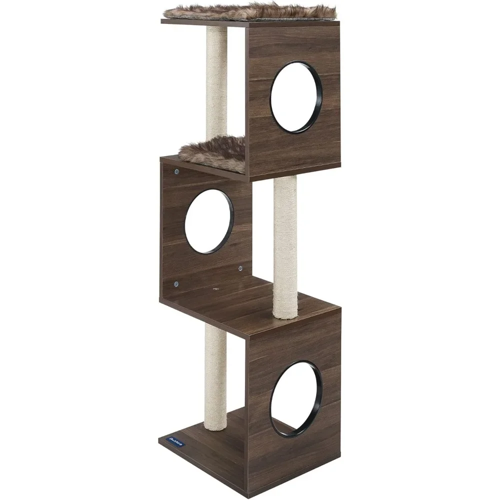 

Sheree Cat Tree 50" Dark Brown modern and easy clean