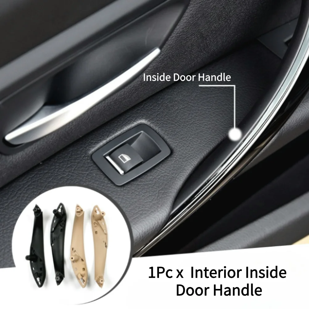 مقبض سحب الباب الداخلي داخل اللوحة مع غطاء الكسوة ملحقات السيارة لسيارات BMW 3 Series F30 F80 F31 F32 F33 F34 F35 F36 2013-18 #1