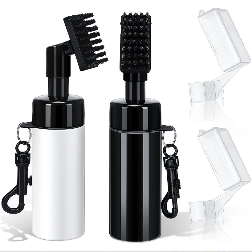 

Golf Cleaning Brush Groove Tube Golf Club Brush with Leakproof Reservoir Tube Squeeze Bottle for Easy Cleaning