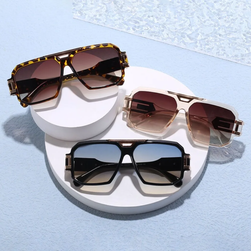 

Catwalk Square Full Frame Sunglasses Large Frame Street Style Retro HD Sunglasses Eyewear Oversized Anti-UV Glasses Outdoor