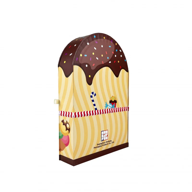 Cajón personalizable de 24 Uds., fábrica de regalos, calendario de Chocolate de Ramadán, caja de Adviento, relieve de cartón reciclado