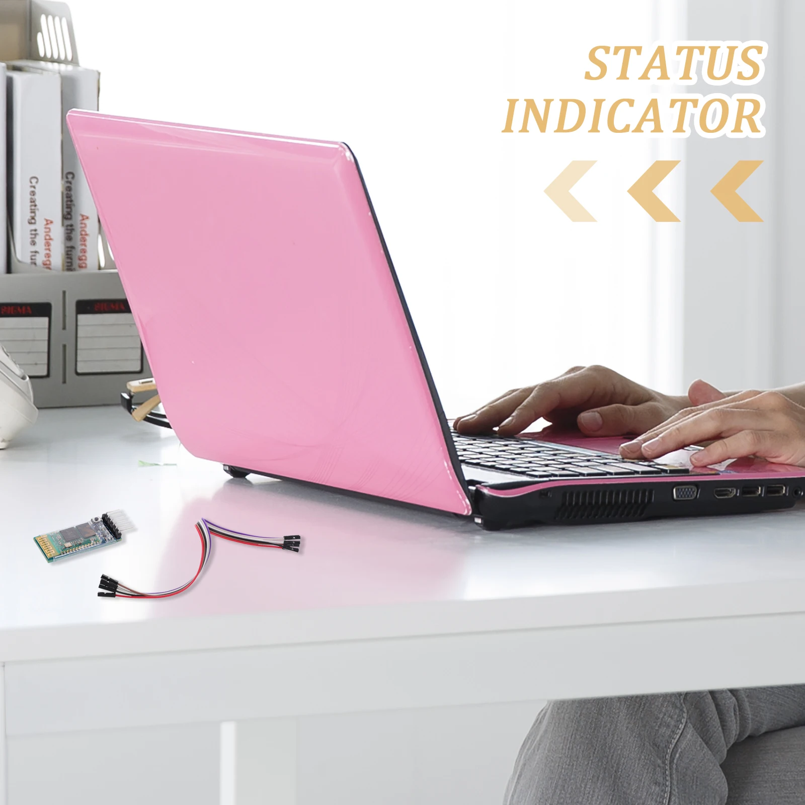 

6 set Wireless Transceiver Module Master 6 Pin Serial Adapter Led Status Indicator Support At Mode For Module