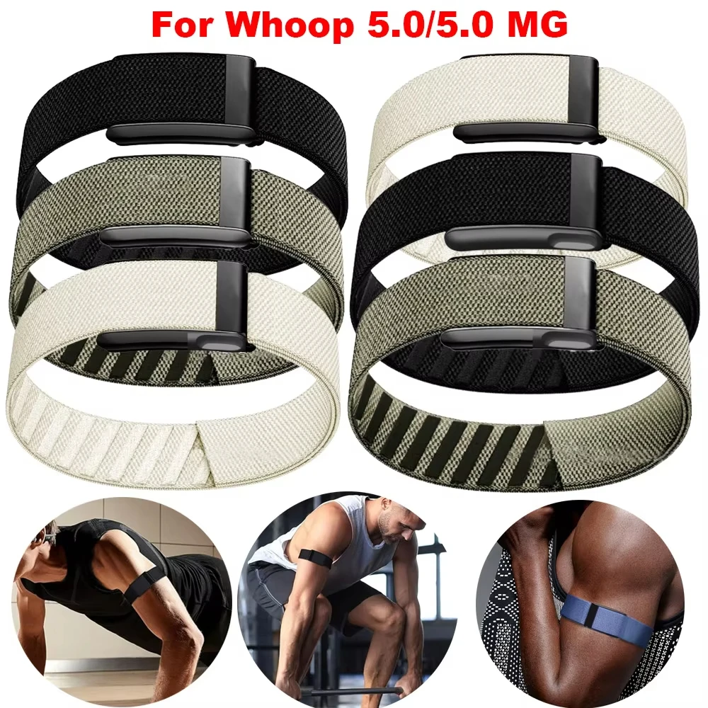 

Подходит для Whoop 5.0/MG: Спортивный дышащий сменный ремешок из нейлона, регулируемый ремешок для руки, бицепсальный ремешок, сменный ремешок для отслеживания движений рук.