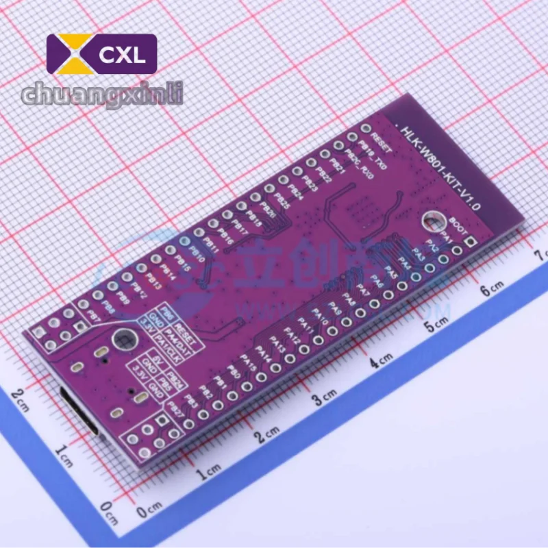 10-100 PCS / LOT HLK-W801-KIT development board supports C-sky architecture with rst, boot button and USB2.0 interface