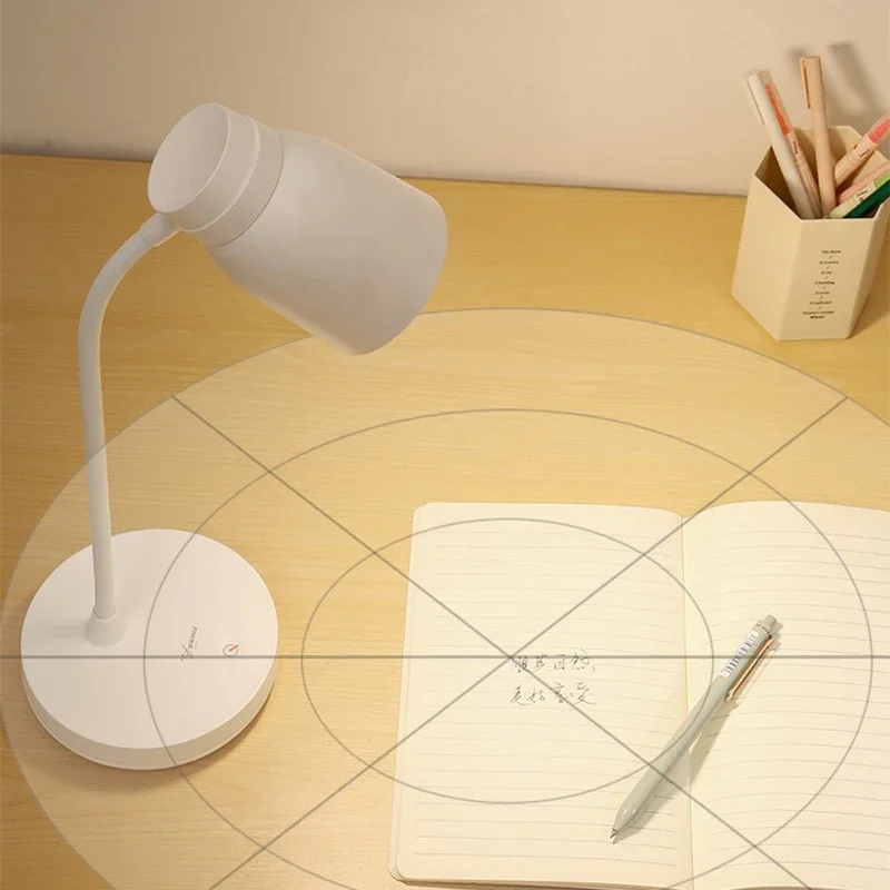 USB Rechargeable LED Desk Lamp 3 Levels Dimmable Touch Light Foldable Eye Protection Table Lamp Bedroom Bedside Decor