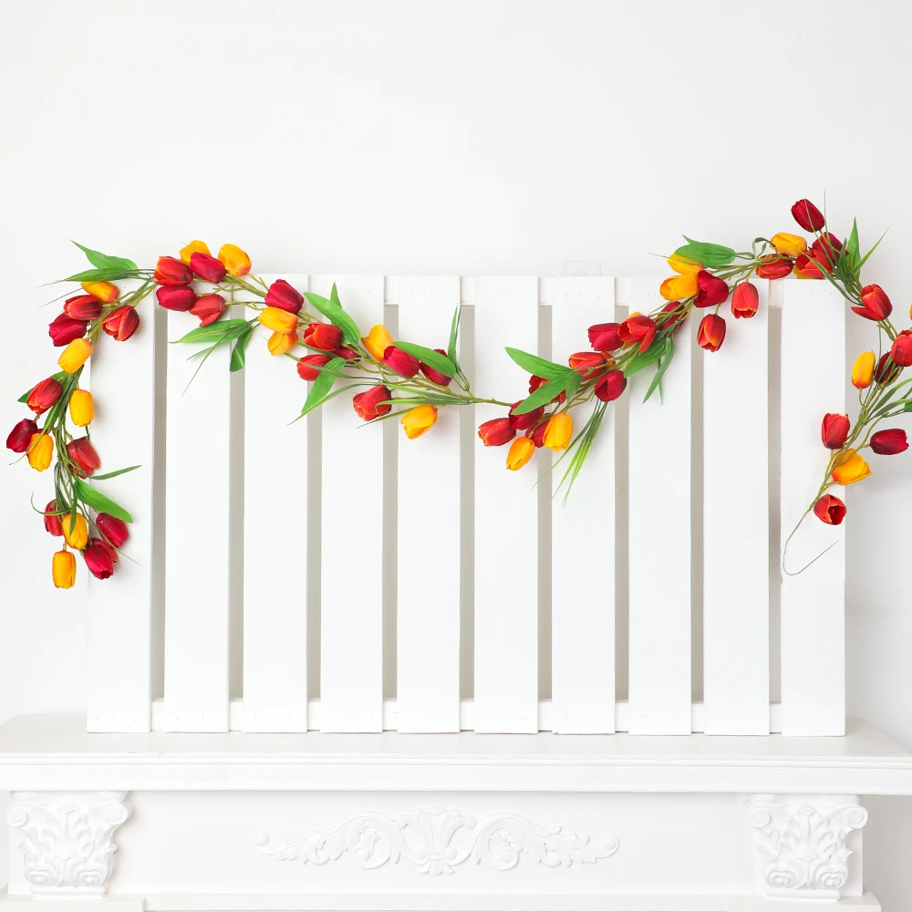 Artificial Tulip Garland Fake - Home Decor Tulip review and price