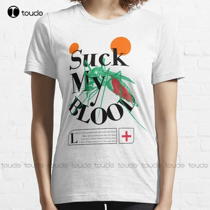 Suck My Blood Mosquito Blood In Blood Out, Chicano Classic T-Shirt White T Shirts Tee T Shirts Harajuku Streetwear New Popular