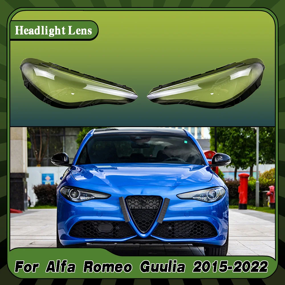 

Car Headlight Cover For Alfa Romeo Giulia 2015 2016 2017 2018 2019 2020 2022 Lampcover Lampshade Lamp Lens Case Auto Light Caps