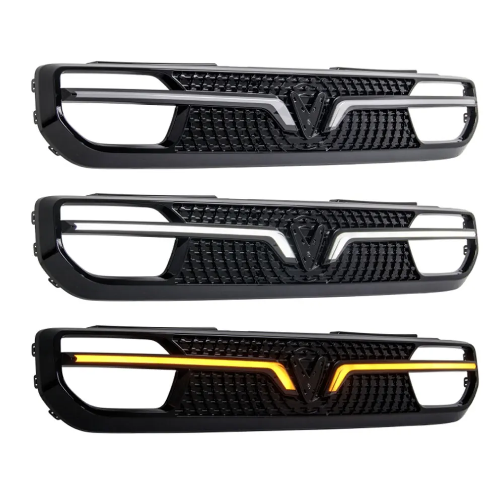 For VF3 Taillight LED Through Light Pure Electric car for VinFast Front Grille Light Modification Turn Signal Driving Lamp - Image 2
