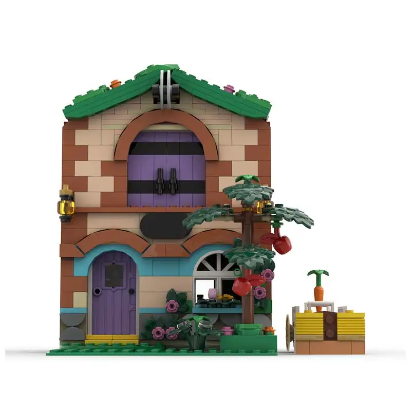 MOC Series Medieval Farm House Model Modular Architecture City Street View Building Blocks DIY Assemble Bricks Toys Gifts