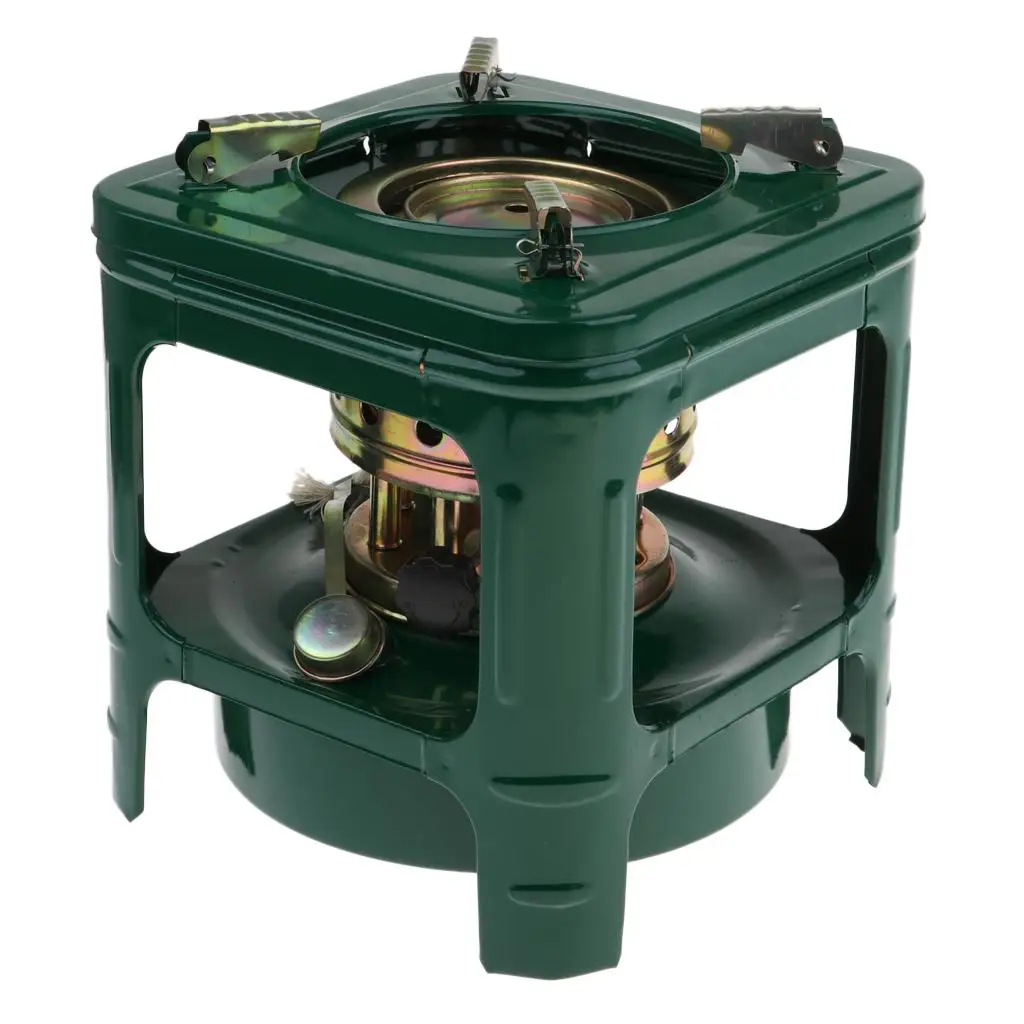 

Eight Wick Portable Kerosene Stove Burner Large Capacity Oil Cooker Camping Cookware for Outdoor Adventures