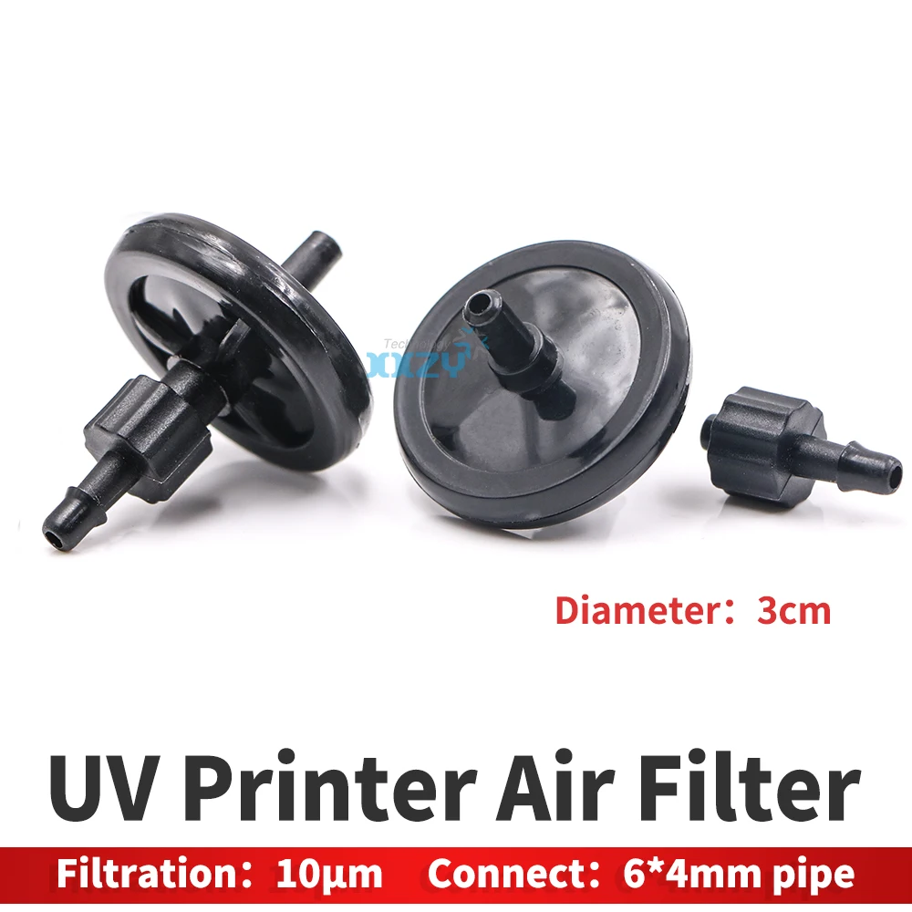 

10PCs/lot Inkjet Printer Ink Tank Air Filter 10UM Ink Cartridge Air Filter for UV Flatbed Printer 3CM Diameter Filter