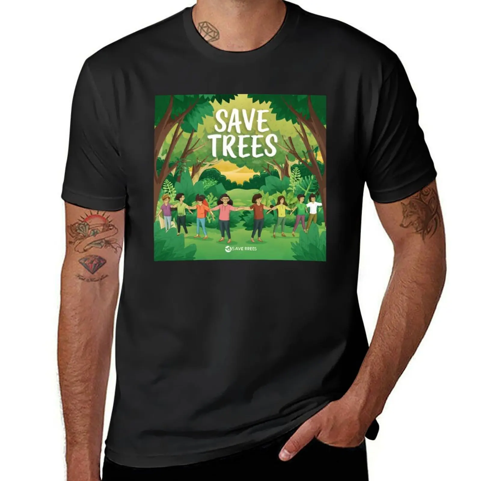 

Save trees T-Shirt graphic tee shirt affliction shirts summer shirt clothes for men