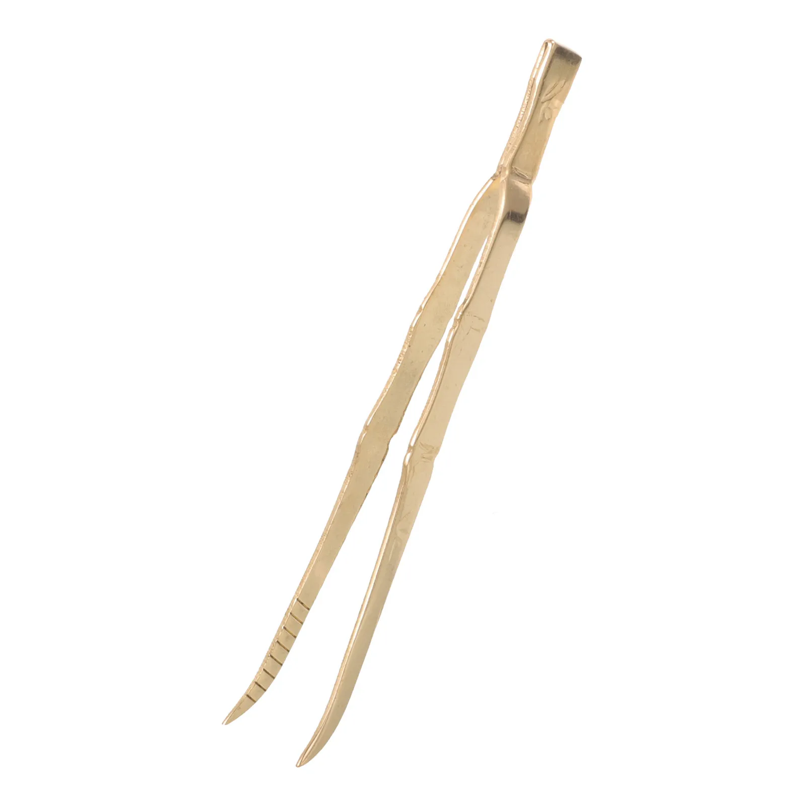 Incense Tong Charcoal Clamp Brass Tweezers Bamboo Design Thick Handle Anti-Scalding Long Grip for Church Burner Tools