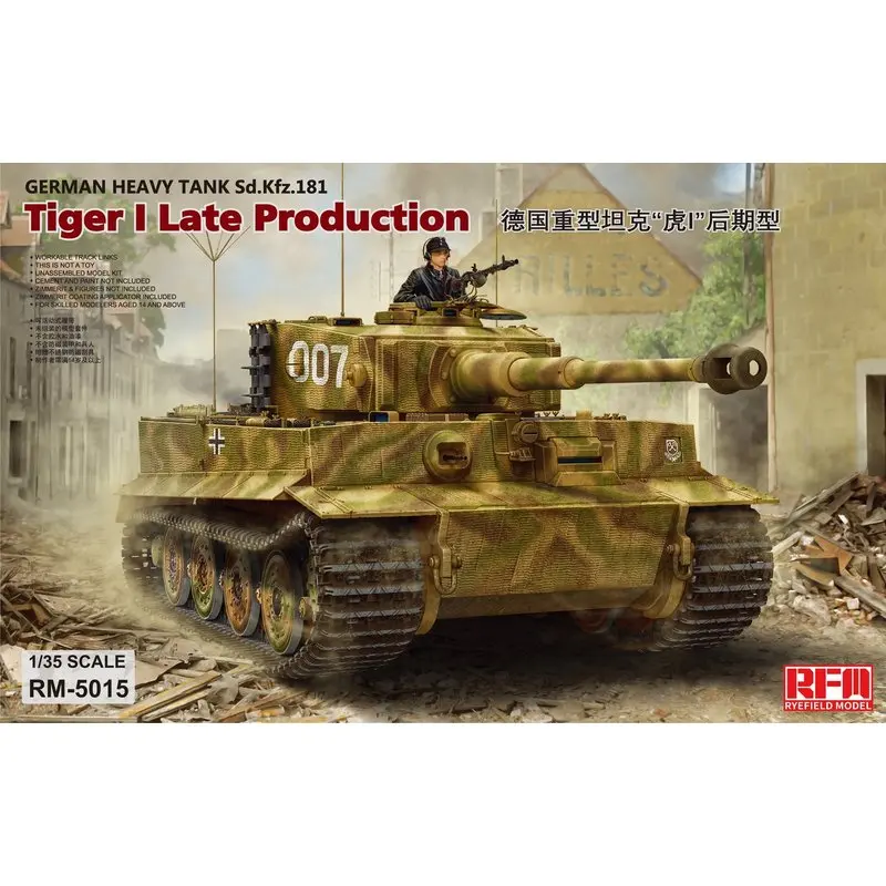 

Rye Field Model RFM RM-5015 1/35 German Sd.Kfz.181 Tiger I Late Production - Scale model Kit