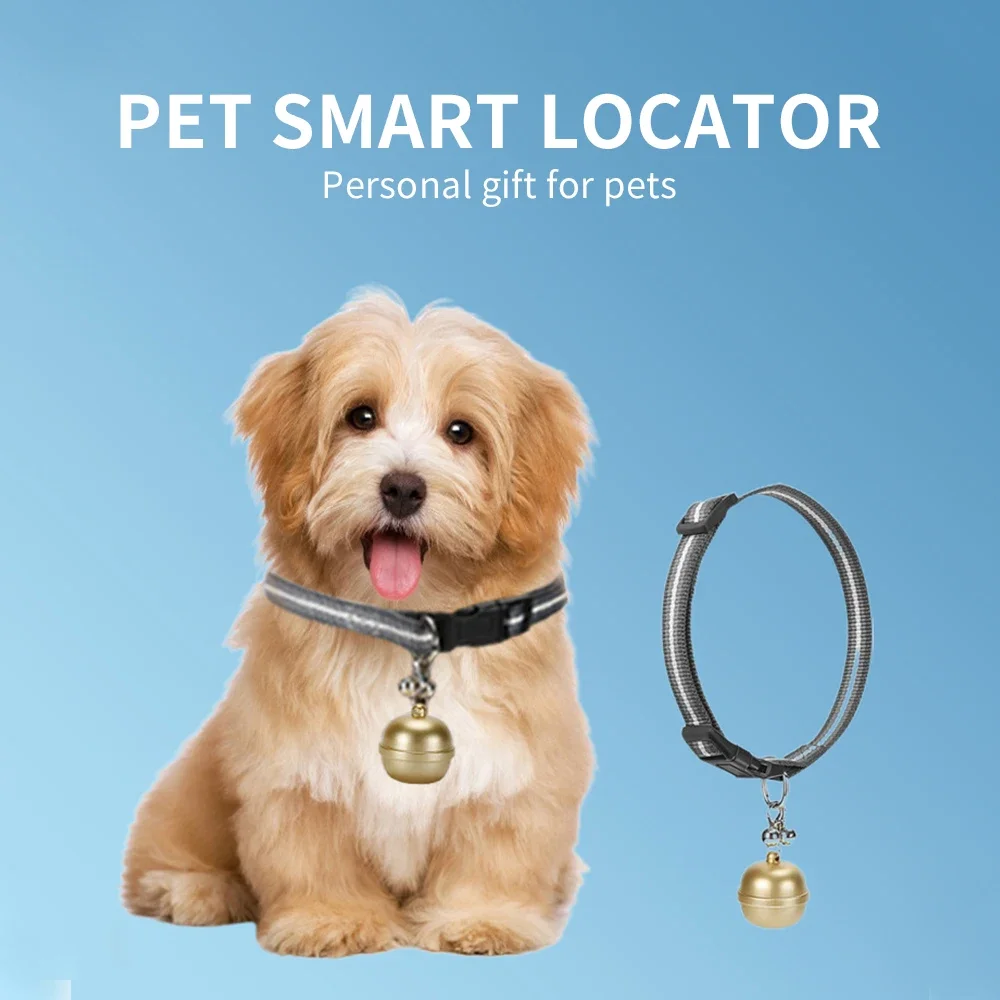 

Bell GPS Locator Mini Smart Pet GPS Tracker IP67 Waterproof Dog Collar Animal Locator Low Battery Alarm APP WIFI Cat Tracking