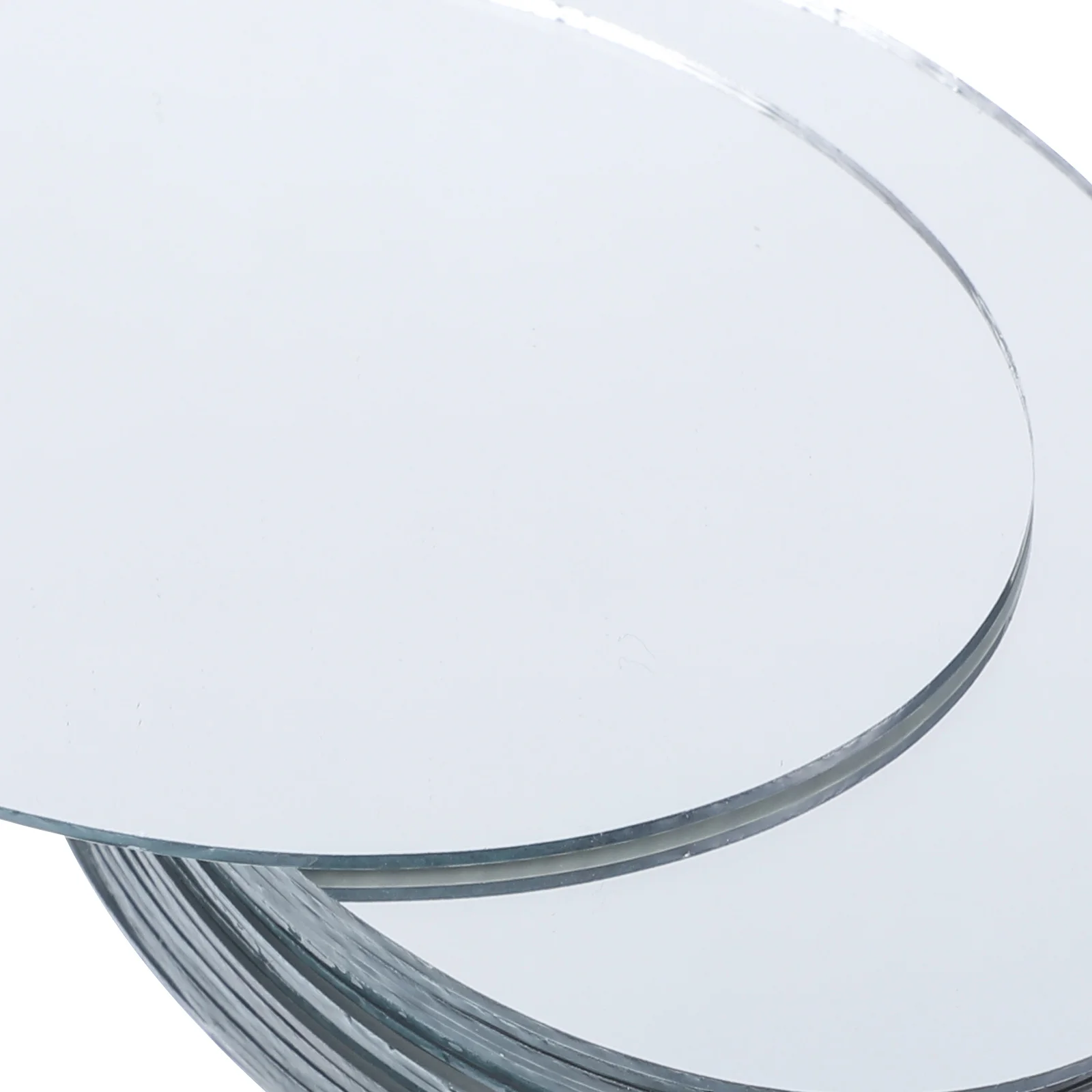 

20 Pcs Oval Lens Makeup Mirror Tiny Small Mirrors Craft Wall Sticker Mini Travel