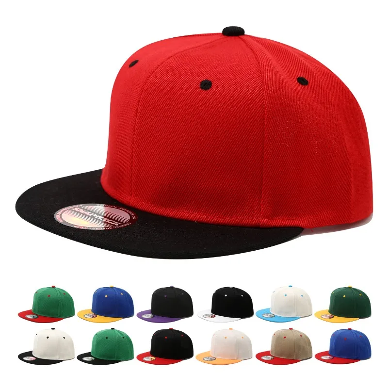 Flat Edge Baseball Cap Korean Version Two-color Splicing Hip-hop Hat Men's and Women's Tide Street Cool Hip-hop Hat