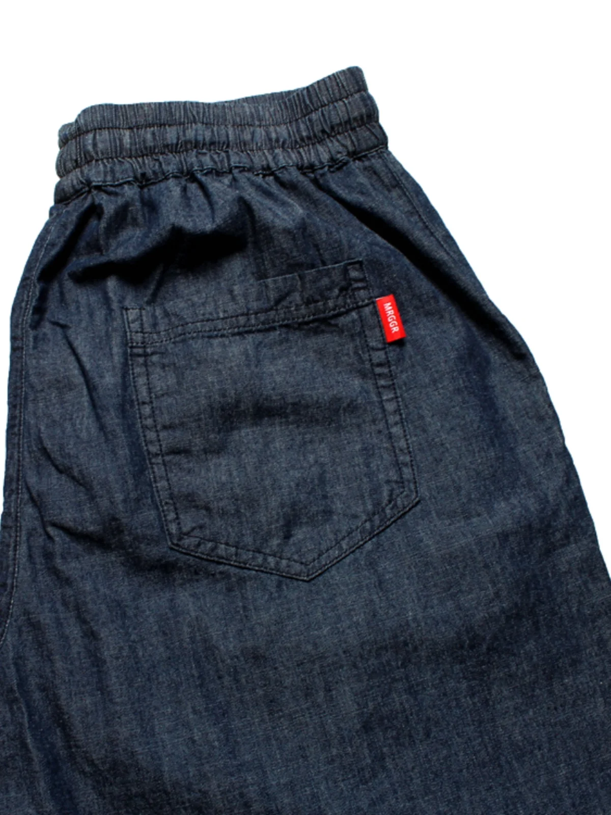 ウォッシュドコットンバルーンパンツルーズストレートレッグハーランスタイル若々しいカジュアルジーンズ薄型モデル7フィート丈ピュアカラー