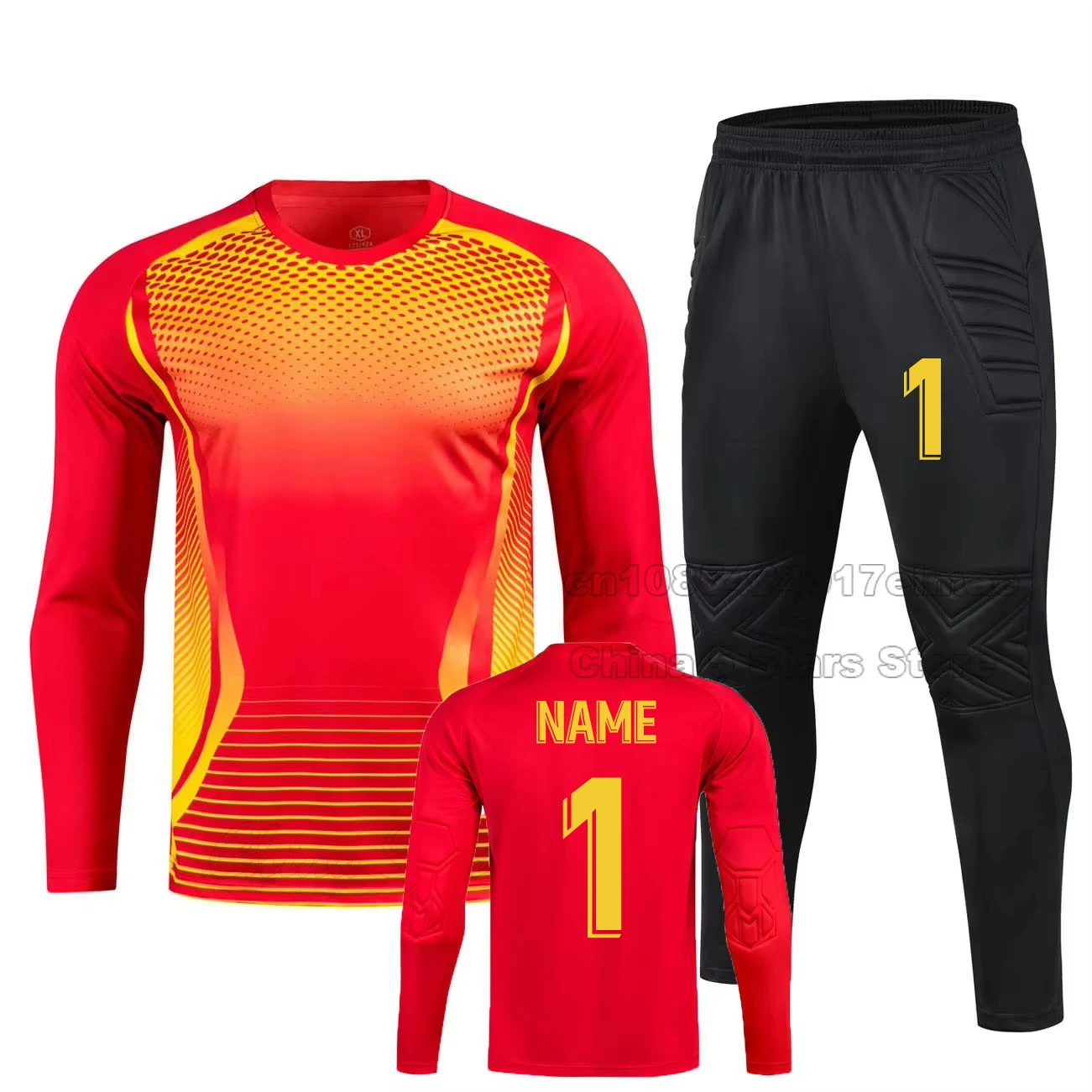 Athlete Football Goalkeeper Shirts Sets Tracksuit Women Men Soccer Goalie Tracksuit Long Sleeve Uniforms Boys Gatekeeper Outfit