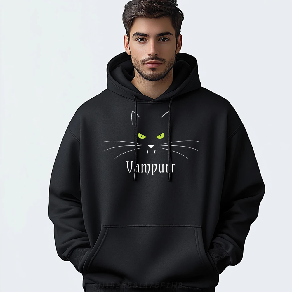 

Cat Lover Funny Halloween Costume Vampurr Camisas Basicas Hombre Eco-friendly and healthy Designer Clothes Men