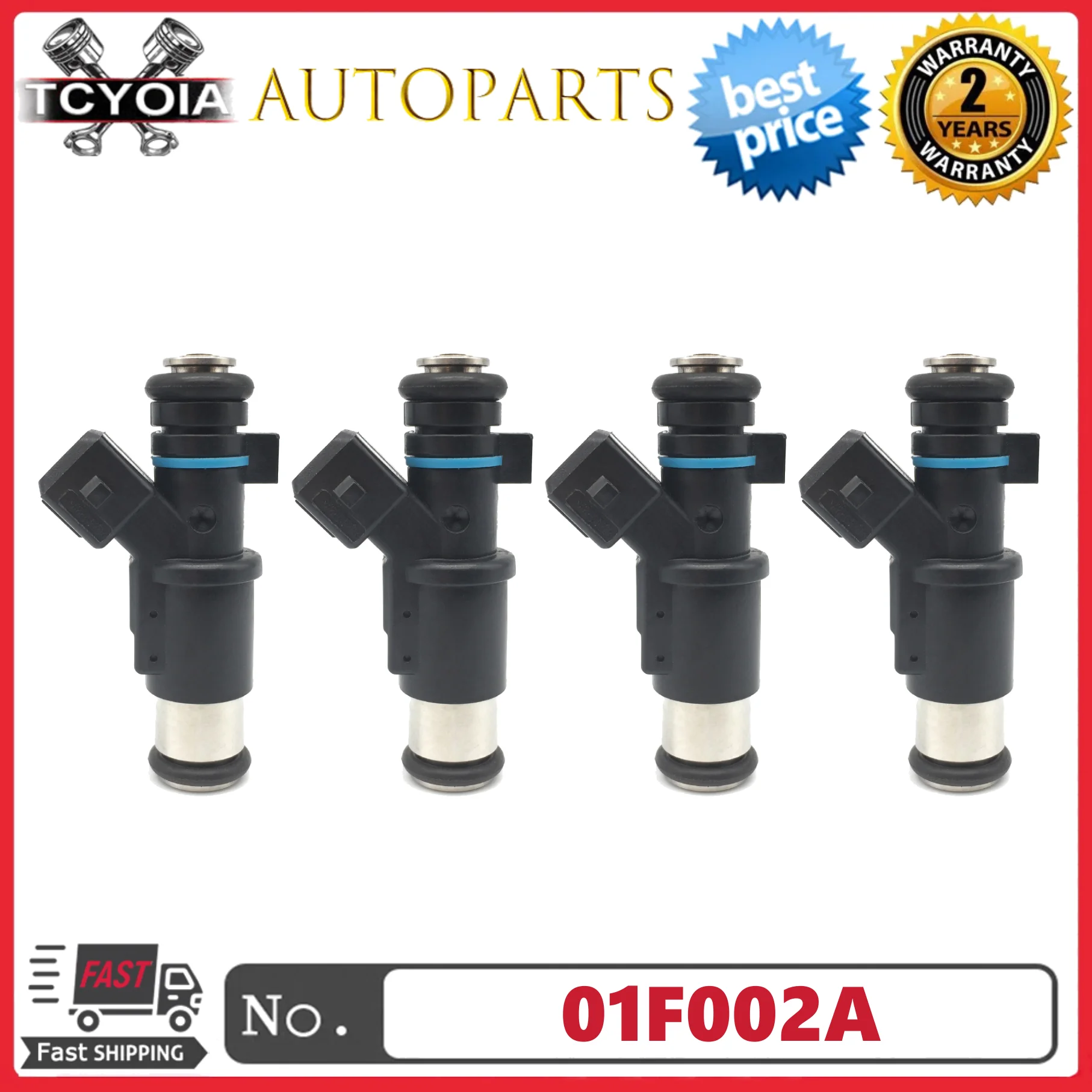 

4pcs/lot Fuel Injectors 1984E0 01F002A 0280156357 348001 For Peugeot 106 206 306 1007 Partner Citroen Berlingo C2