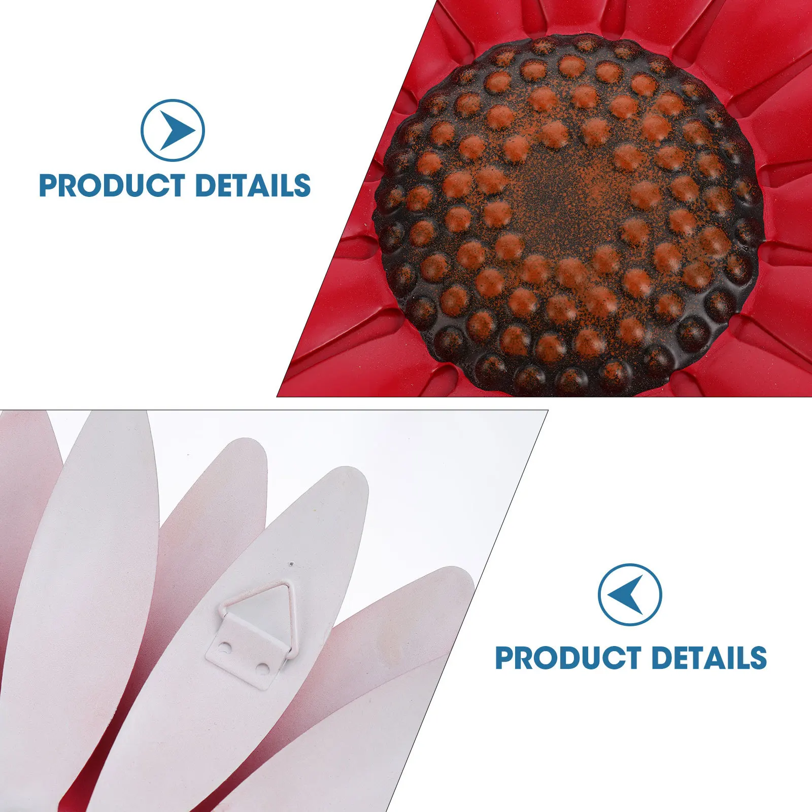 

Iron Flower Wall Decor Hanging Ornament Metal Petal Craft for Wall Fence Birthday Holiday Flower Ornament Hanging Crafts