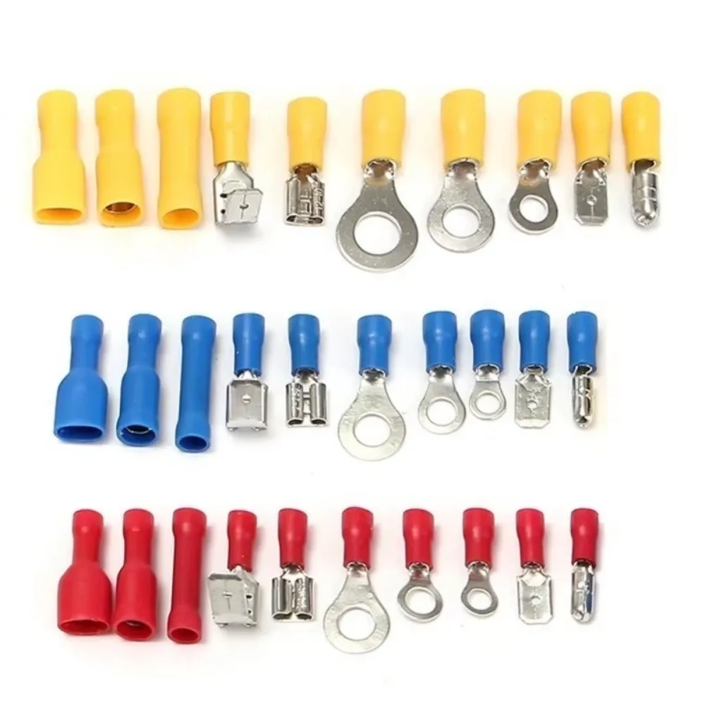 280/720/1200Pcs Spade Terminals Insulated Cable Connector Electrical Wire Crimp Butt Ring Fork Lugs Rolled Kit or Wire Stripper