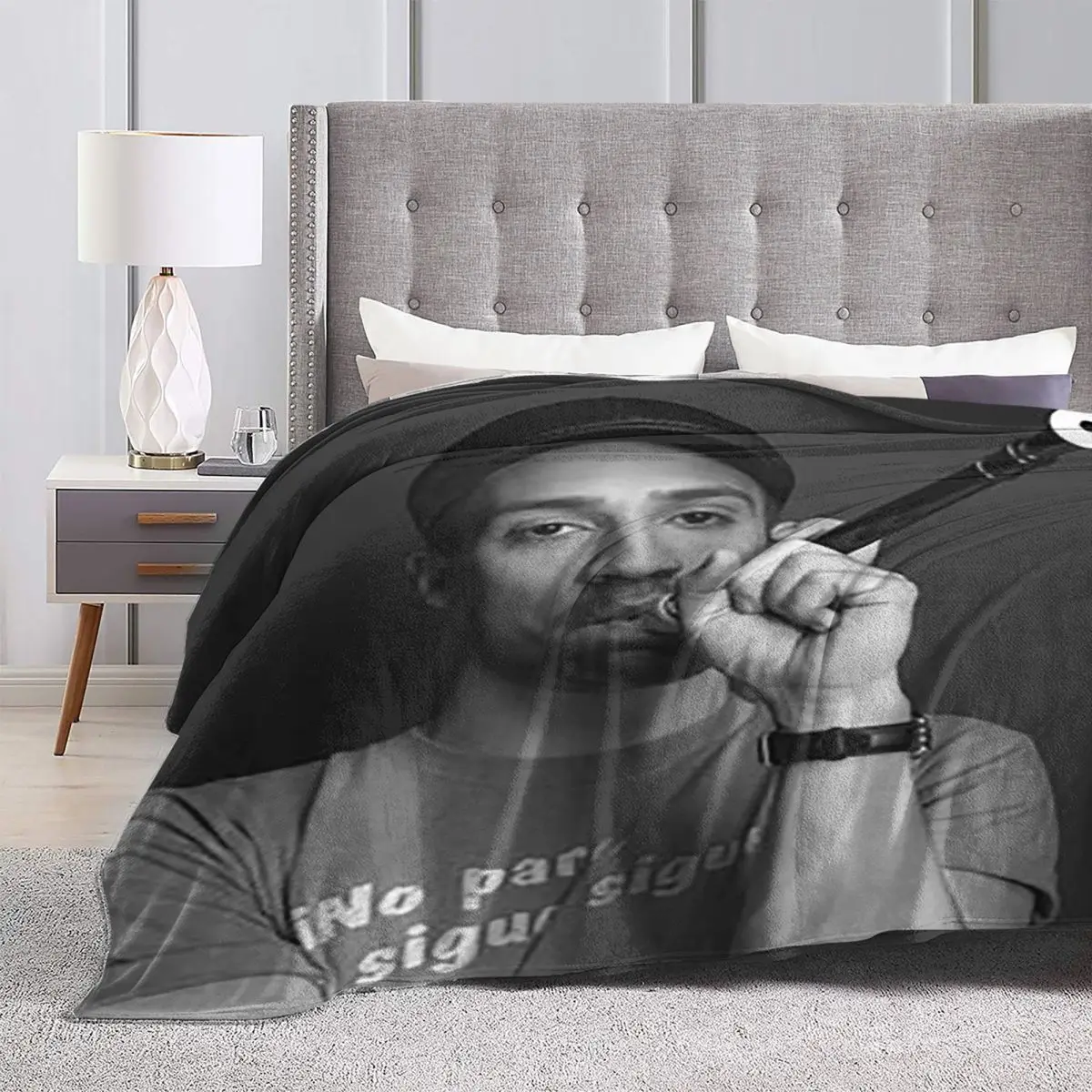 لين مانويل ميراندا عض له الشفاه البطانيات لينة الدافئة الفانيلا رمي بطانية أفخم للسرير غرفة المعيشة نزهة السفر أريكة المنزل