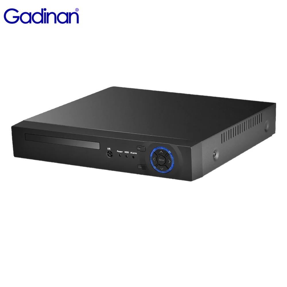 Gadinan-NVR Video Surveillance Recorder, Suporte Face Detection, Proteção de Segurança, Câmera IP HD 8MP 4K, 9CH, 16CH, H.265 + CCTV